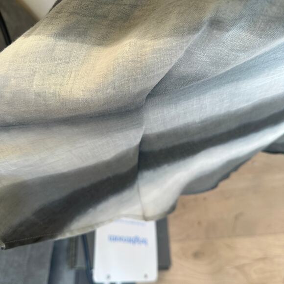 Officine Générale Gray Linen Midi Shirt Dress MEDIUM Career Work Designer $745 - Picture 10 of 10